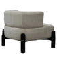 NAPIER FAWN CHENILLE FABRIC OCCASIONAL CHAIR - MyChocolateWood