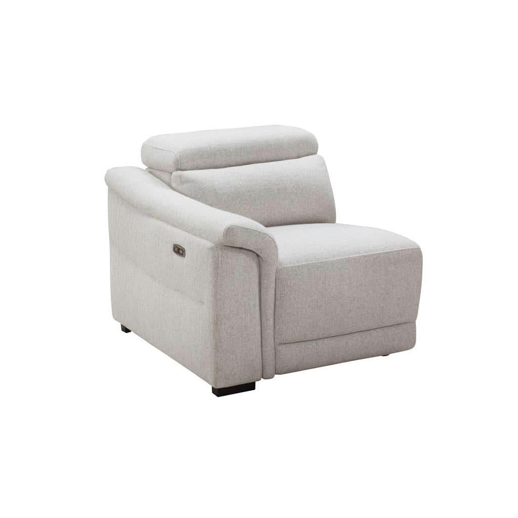 GALLERIA 4-SEATER HOME THEATRE SOFA - 4 ELECTRIC RECLINERS LIGHT GREY - MyChocolateWood