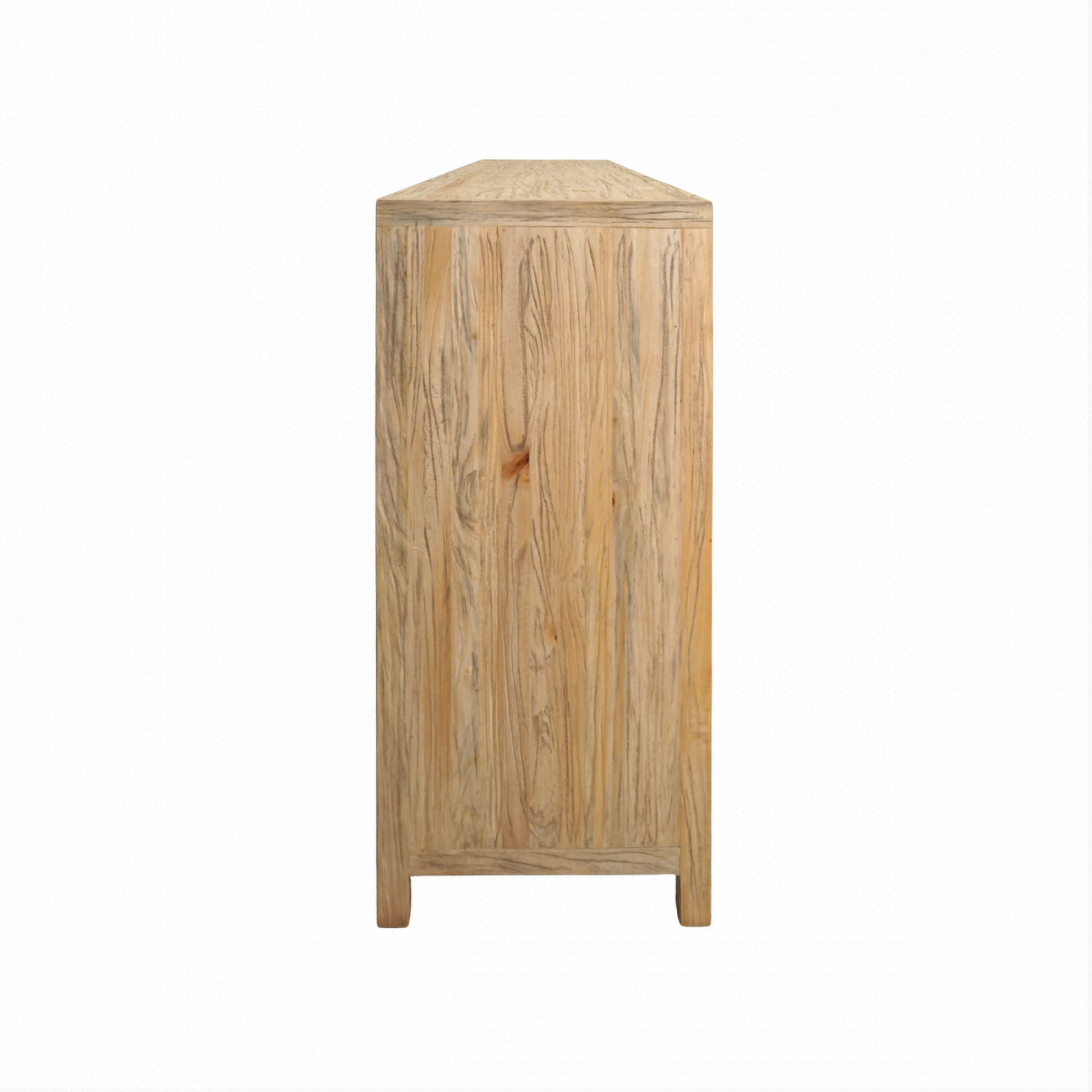 Joelle 18-Drawer 6-Door File Cabinet in Distressed Rustic - Chocolate Wood