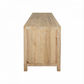 Joelle 4-Drawer 2-Door Cabinet in Distressed Rustic - Chocolate Wood