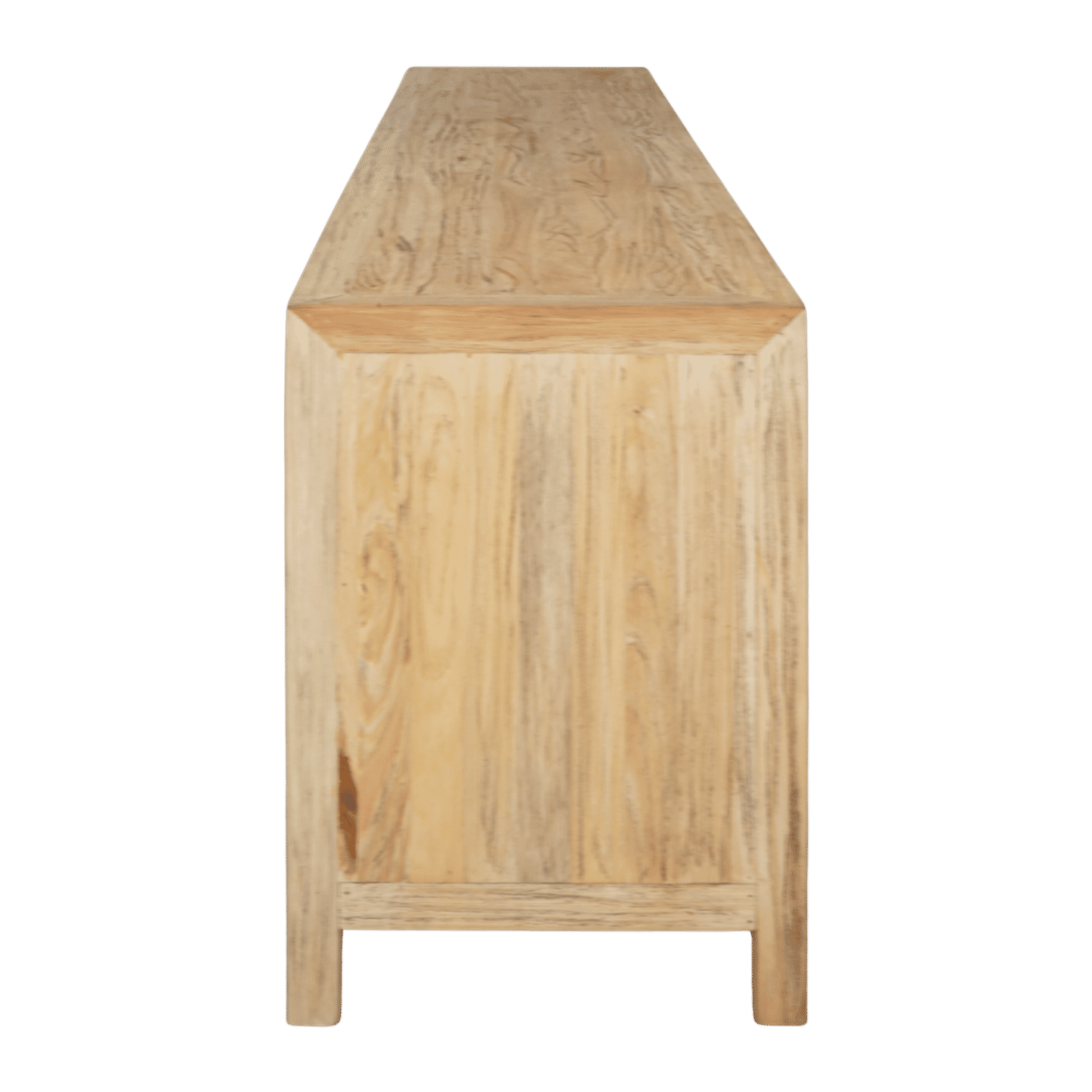 Joelle 8-Drawer Lowboy in Distressed Rustic - Chocolate Wood