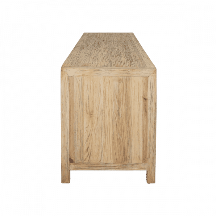 JOELLE 4-DRAWER 2-DOOR CABINET/SIDEBOARD/BUFFET DISTRESSED RUSTIC - MyChocolateWood