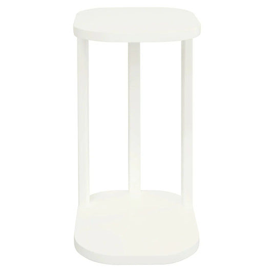 OSLO SOLID MINDI WOOD SIDE TABLE WHITE - MyChocolateWood