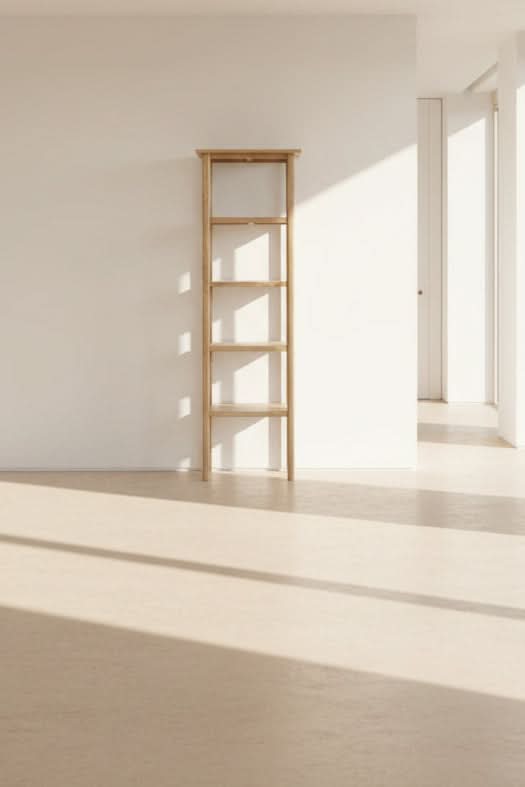 FITAN SOLID OAK SKINNY 5-SHELF BOOKCASE BOOKSHELF/DISPLAY SHELVES - MyChocolateWood