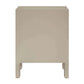 JAYLA SMALL BEIGE  2-DRAWER BEDSIDE TABLE - MyChocolateWood