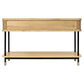 PEMBROKE OAK TIMBER 2-DRAWER CONSOLE TABLE HALL TABLE NATURAL - MyChocolateWood
