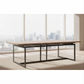 Jespie Recycled Elm & Iron Dining Table 240cm - Chocolate Wood