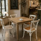 TARA 4-SEATER SQUARE DINING TABLE IN SOLID OAK WITH A NATURAL FINISH 90CM - MyChocolateWood