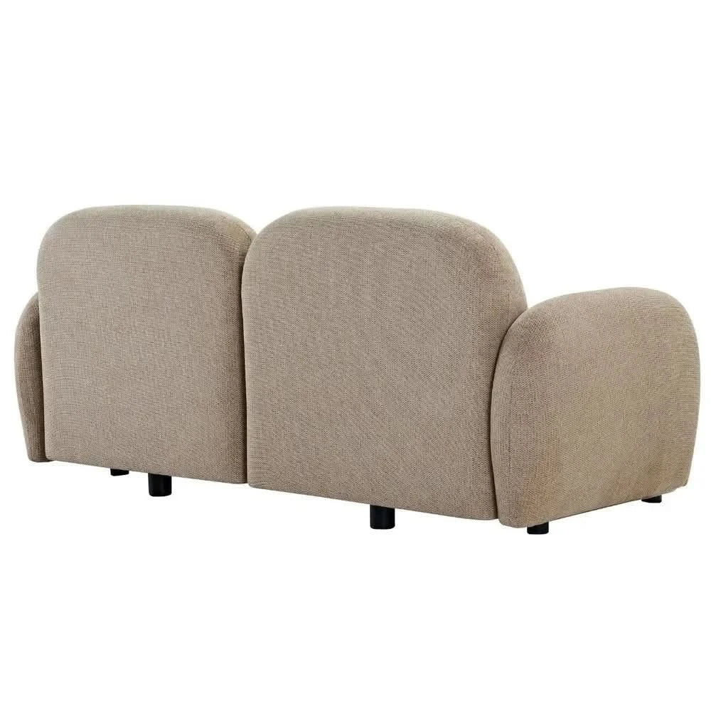 LORELEI 2-SEATER MODULAR CHENILLE SOFA TAUPE COLOUR - MyChocolateWood