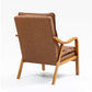 NAVONA RICH BROWN PU ACCENT ARMCHAIR - MyChocolateWood