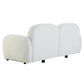 LORELEI 2-SEATER MODULAR CHENILLE SOFA WHITE COLOUR - MyChocolateWood