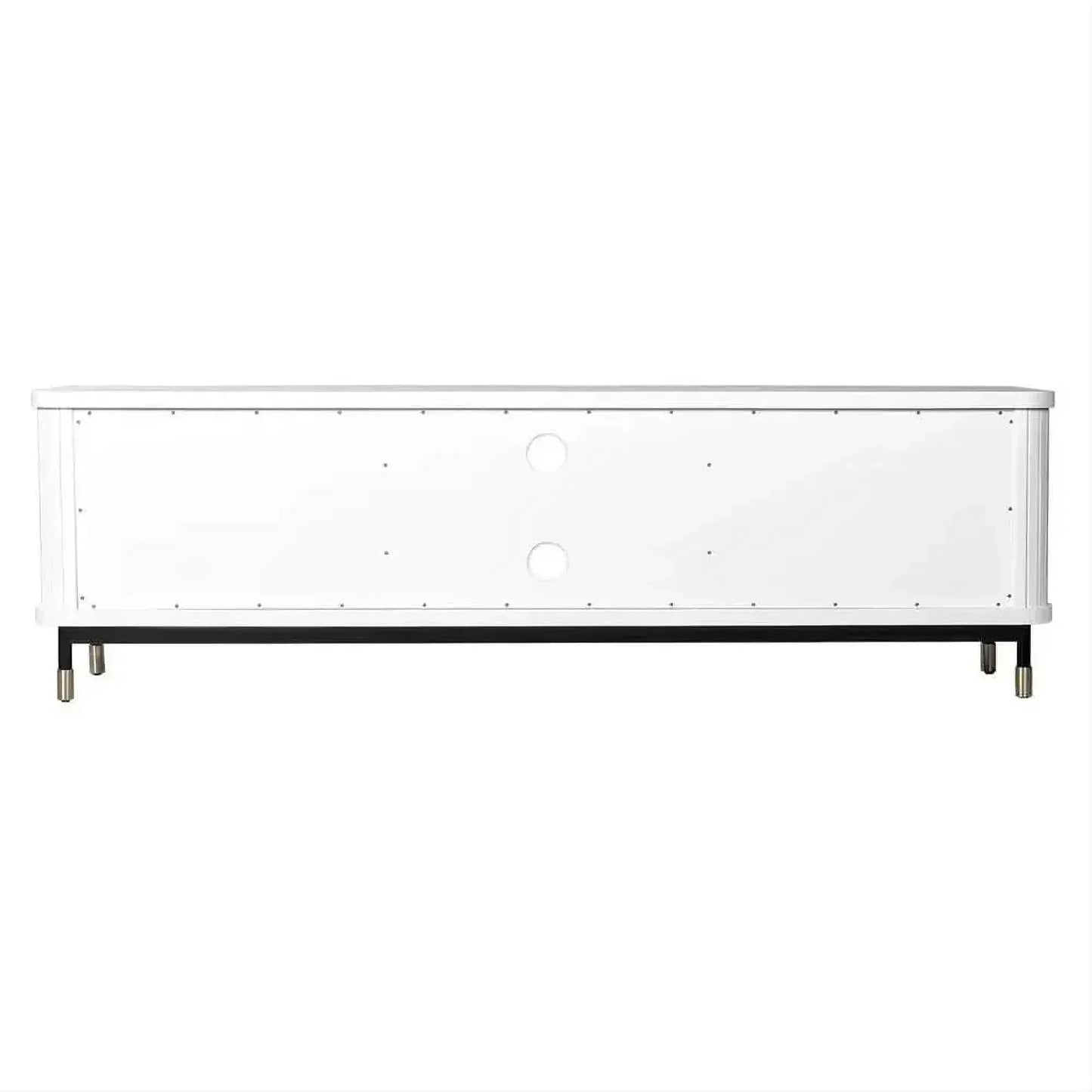 Pembroke Oak 4-Drawer TV Unit 200cm in White - Chocolate Wood
