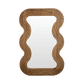 Shimmy Oval Mirror with Rustic Mindi Wood Frame - Chocolate Wood