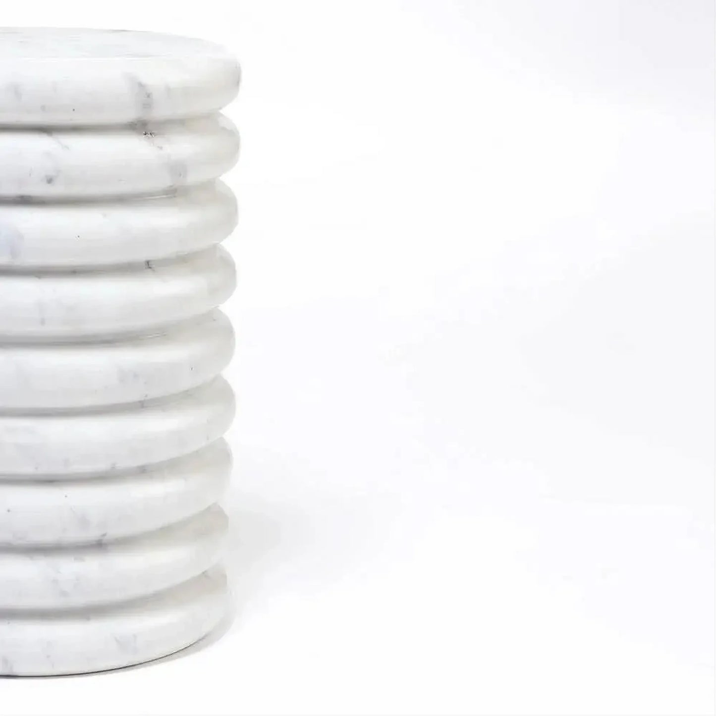 QUASAR SOLID MARBLE SIDE TABLE/LAMP TABLE/ACCENT TABLE