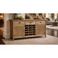FITAN SOLID OAK SIDEBOARD/BUFFET W/ 15 BOTTLE WINE RACK 3 DRAWER 2-DOOR 130CM - MyChocolateWood