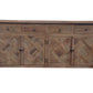 MORO RECYCLED ELM  BUFFET/SIDEBOARD 4 DRAWER 4 DOOR PARQUETRY PATTERN 180 CM - MyChocolateWood
