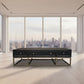 DIMANTA DESIGNER 6-DRAWER BLACK & GOLD COFFEE TABLE - MyChocolateWood