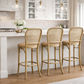 BAHAMAS NATURAL HAMPTON STYLE RATTAN BAR STOOL/COUNTER STOOL - MyChocolateWood