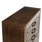Heritage Malaysian Hardwood 5-Drawer Tallboy / Chest of Drawers in Charcoal Grey-MyChocolateWood