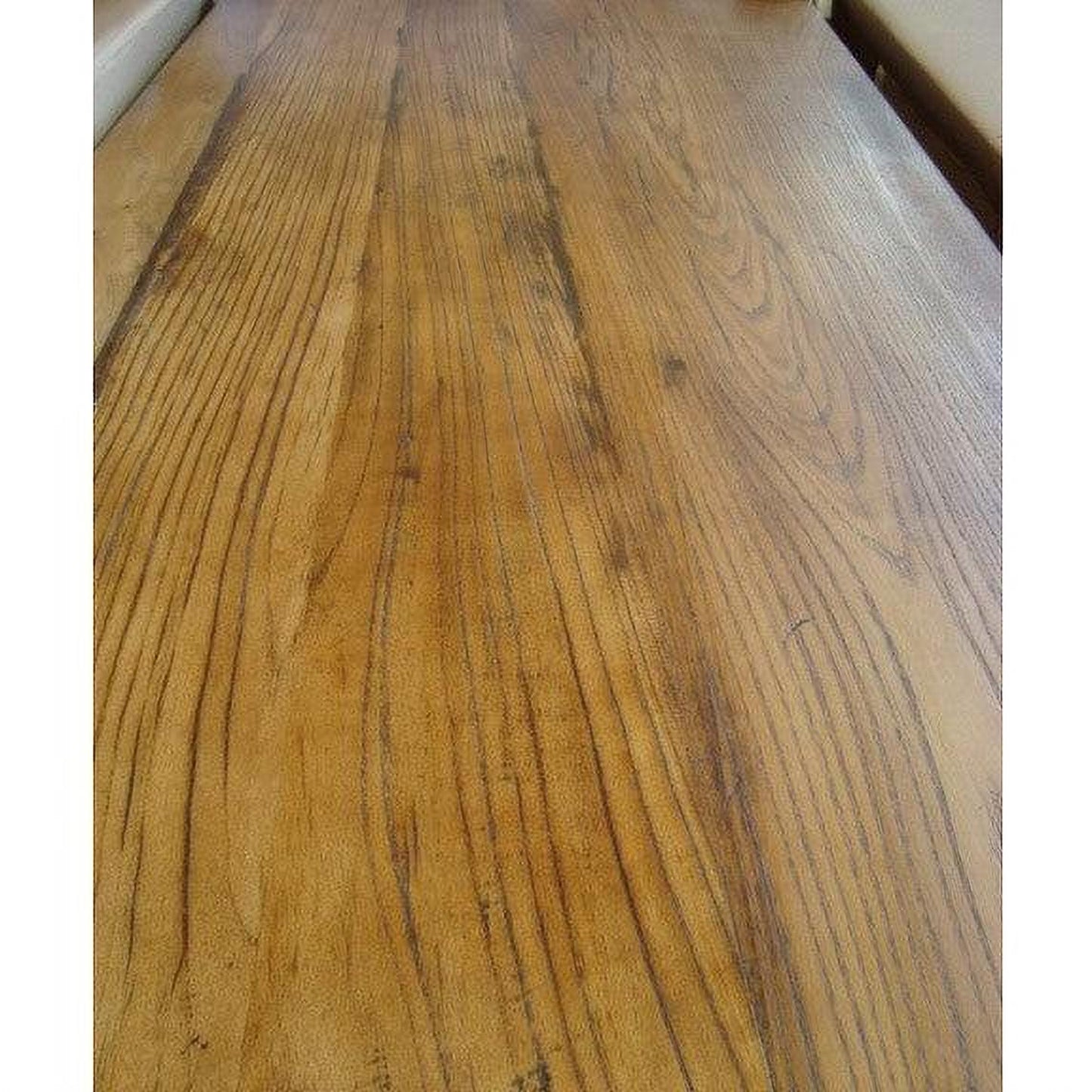 LINDI RUSTIC COUNTRY DINING TABLE RECYCLED ELM WOOD TIMBER FARMHOUSE 150CM IN HONEY - MyChocolateWood