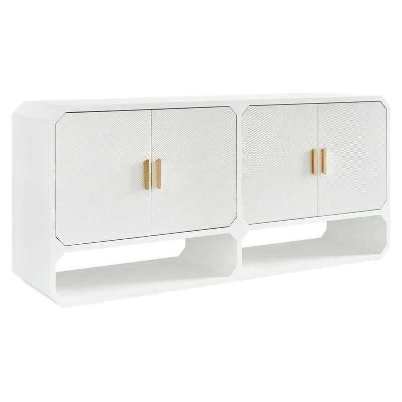 DELGARDO 4-DOOR BUFFET/SIDEBOARD WHITE - MyChocolateWood