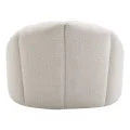 MADELEY CHENILLE SWIVEL OCCASIONAL CHAIR ARMCHAIR CREAM - MyChocolateWood