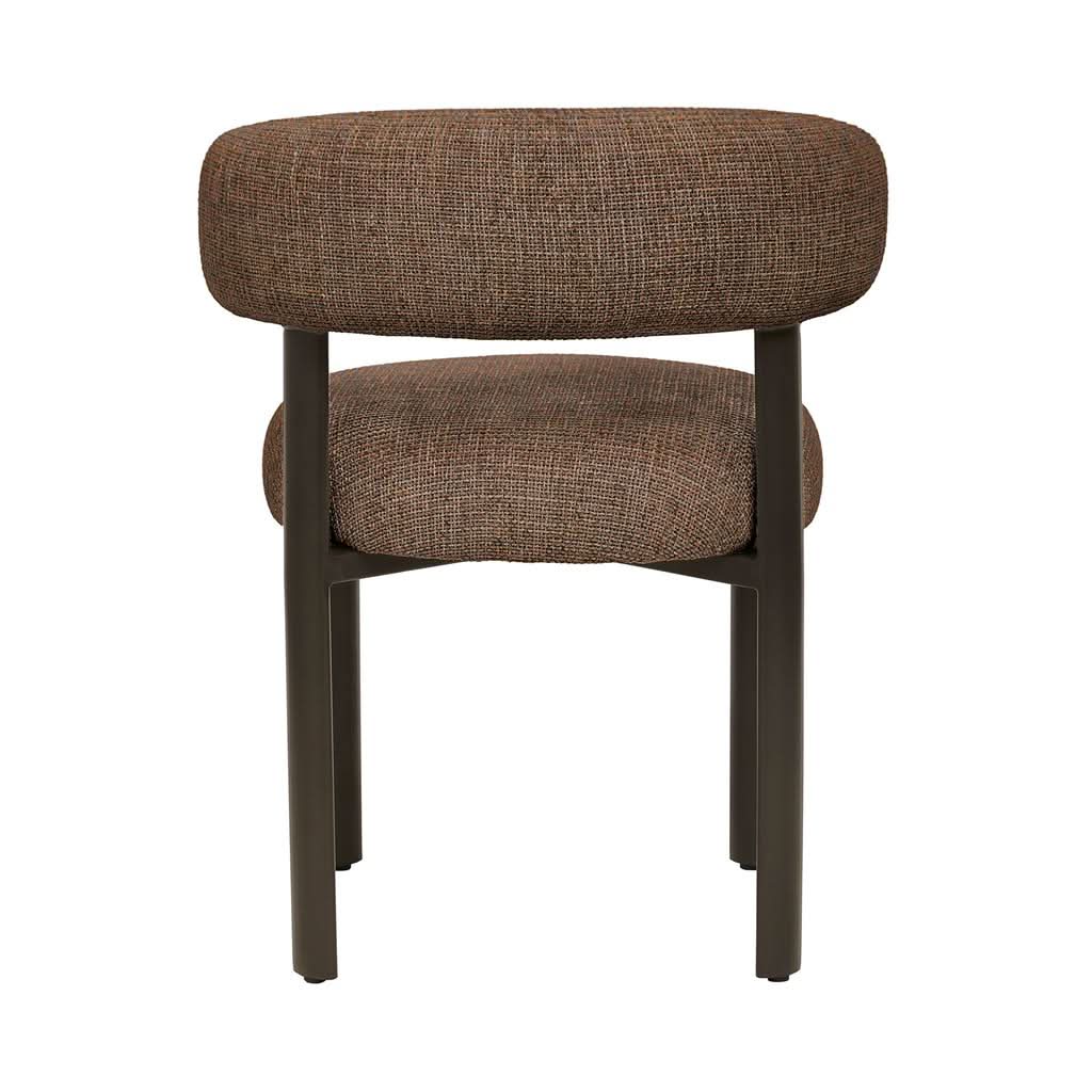 Barbon Fabric Dining Chair - Shiraz/Dark Bronze 60x59x77.5cm
