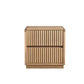 Denby Messmate Timber 2-Drawer Bedside Table Light Smoke