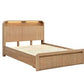 Denby Messmate Timber King Bed - Headboard Integrated LED Lighting Light Smoke