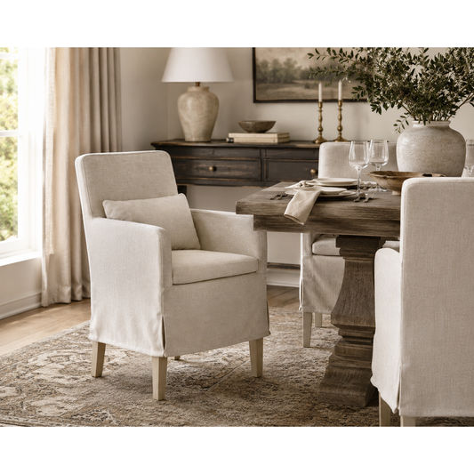 Begona Mahogany Timber Armchair - Natural