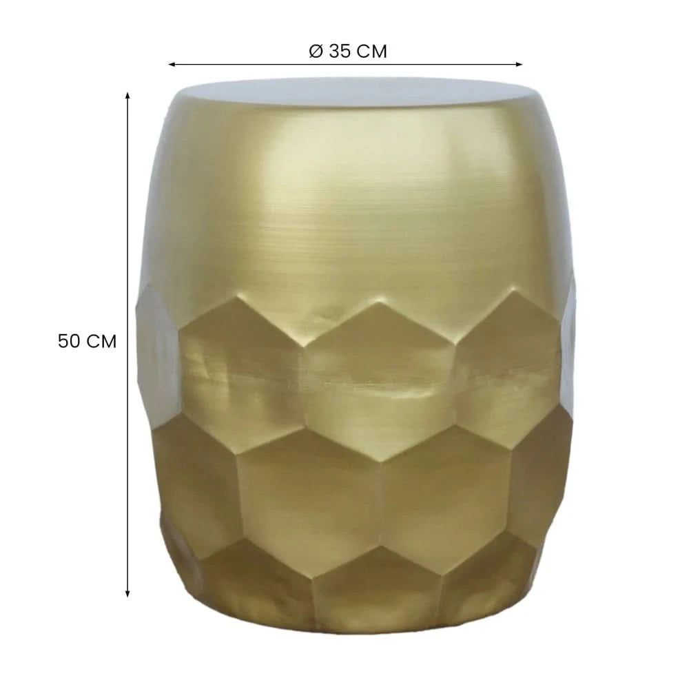 GENEVIEVE HEXAGON SIDE TABLE/LAMP TABLE/ACCENT TABLE - MyChocolateWood