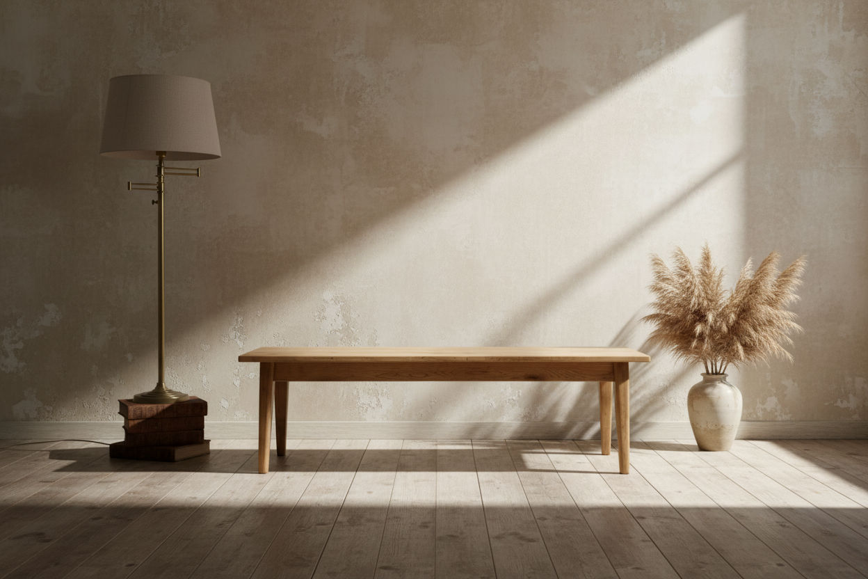 FITAN SOLID OAK BENCH NATURAL - 3 SIZES - MyChocolateWood
