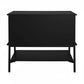 MORETTI 2-DRAWER BEDSIDE TABLE SATIN BLACK LARGE - MyChocolateWood