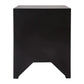 JAYLA SMALL BLACK 2-DRAWER BEDSIDE TABLE - MyChocolateWood