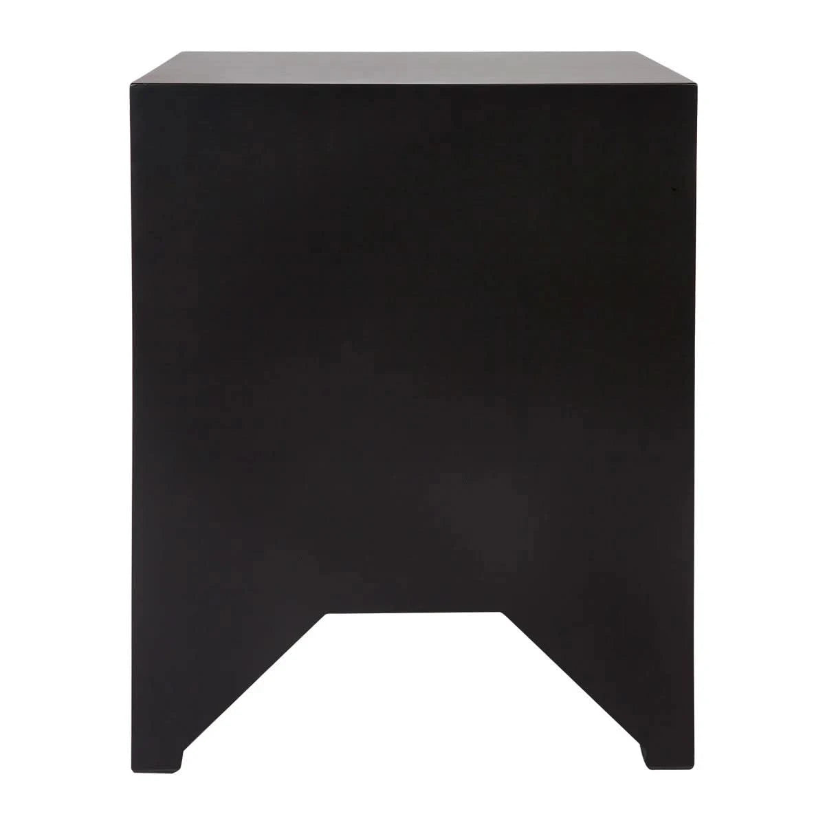JAYLA SMALL BLACK 2-DRAWER BEDSIDE TABLE - MyChocolateWood