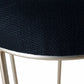 JACE GOLD STEEL BAR STOOL - BLACK LINEN - MyChocolateWood