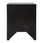 Jayla Small 2-Drawer Bedside Table in Black - Chocolate Wood