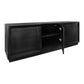 CARLSON OAK WOOD BLACK BUFFET/SIDEBOARD 200CM - MyChocolateWood