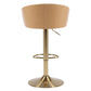 Cilla Gas Lift Swivel Bar Stool Black & Gold