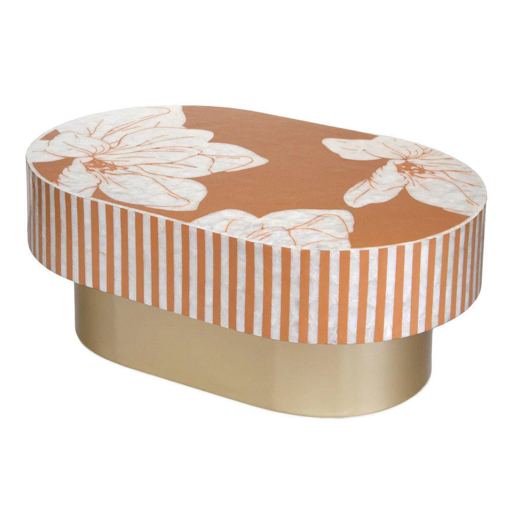 SERAPH MOTHER OF PEARL HAND INLAY COFFEE TABLE - MyChocolateWood