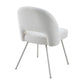 HALIFAX SOLID ACACIA DINING CHAIR FABRIC UPHOLSTERY COASTAL ASH /WHITE