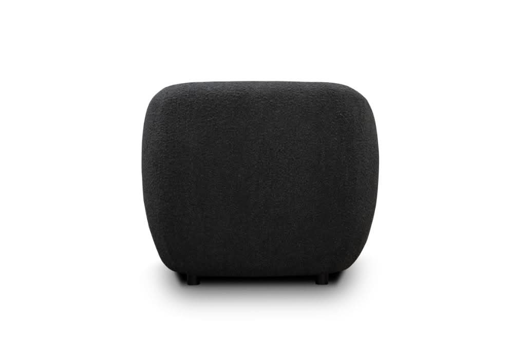 SUKI BOUCLE 3-SEATER ARMCHAIR CHARCOAL - MyChocolateWood