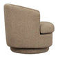 BRYNN BOUCLE SWIVEL ARMCHAIR COCOA - MyChocolateWood