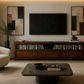 TANAKA SOLID MAHOGANY TV UNIT WITH 3 DRAWERS IN MAHOGANY 190CM