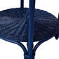WENGLOR DEEP BLUE RATTAN SIDETABLE - MyChocolateWood