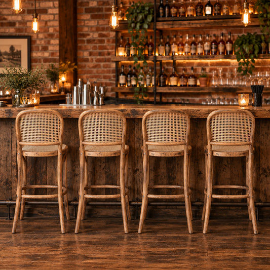 Dumas Solid Oak Bar Stool/Counter Stool 43x53x101 Natural
