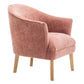 ELMORE CHENILLE FABRIC TUB CHAIR/OCCASIONAL CHAIR CORAL (Copy) - MyChocolateWood