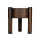 Fiore Clover-Shaped Mango Hardwood & Marble Side Table / Accent Table