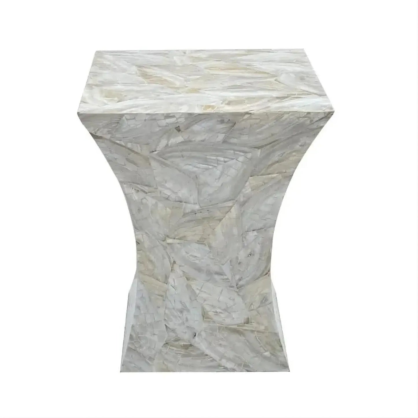 NOBELL MOTHER OF OF PEARLHAND MADE SIDE TABLE/LAMP TABLE - MyChocolateWood