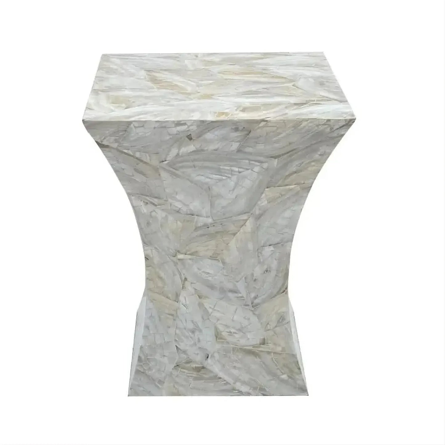 NOBELL MOTHER OF OF PEARLHAND MADE SIDE TABLE/LAMP TABLE
